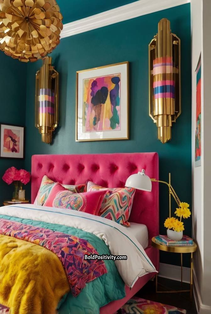 11. Color-Pop Bedroom with Playful Furniture_